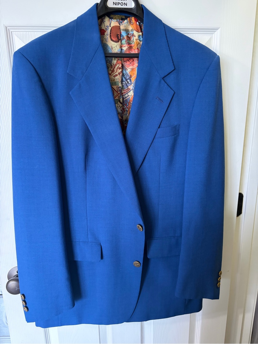 Like new Blue Men's Blazer - Classic Two-Button Suit Jacket Palm Beach 46L